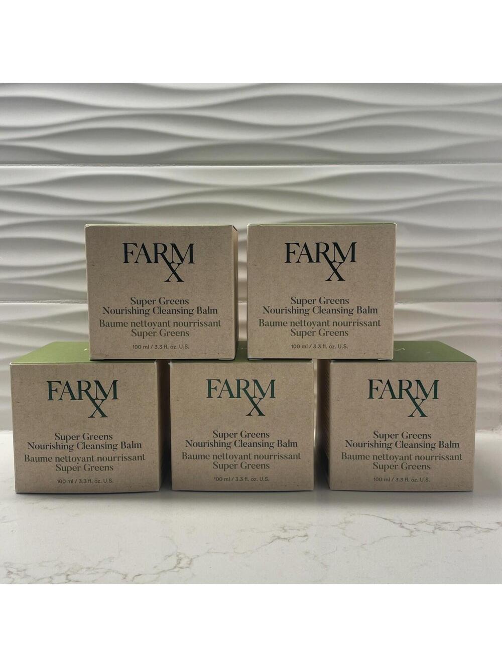 Avon Farm Rx Super Greens Nourishing Cleansing Balm 3.3 fl oz -exp 6/26 LOT OF 5